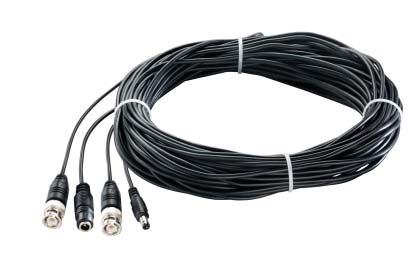 20 Metre Ready-made Video and power CCTV Cable - Click Image to Close