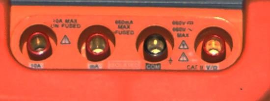 Digital Multi-meter inputs