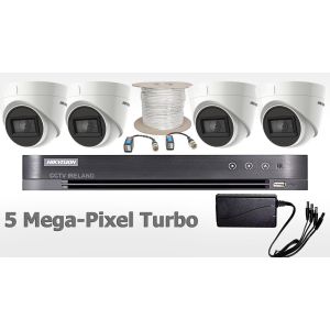 HIKVision 4 Camera CCTV Kit with 5MP Cameras 